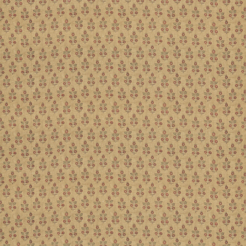 G P & J BAKER - POPPY SPRIG- OCHRE - Fabric by the Yard OCHRE