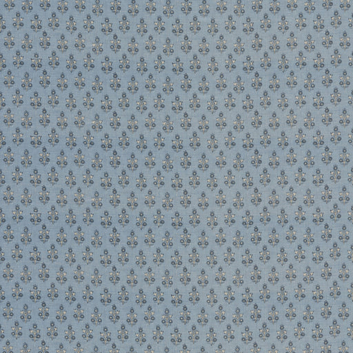 G P & J BAKER - POPPY SPRIG- BLUE - Fabric by the Yard BLUE