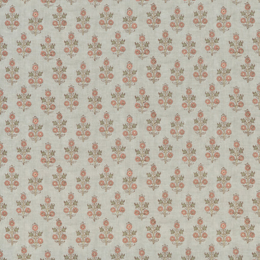 G P & J BAKER - POPPY SPRIG- AQUA/BLUSH - Fabric by the Yard AQUA/BLUSH