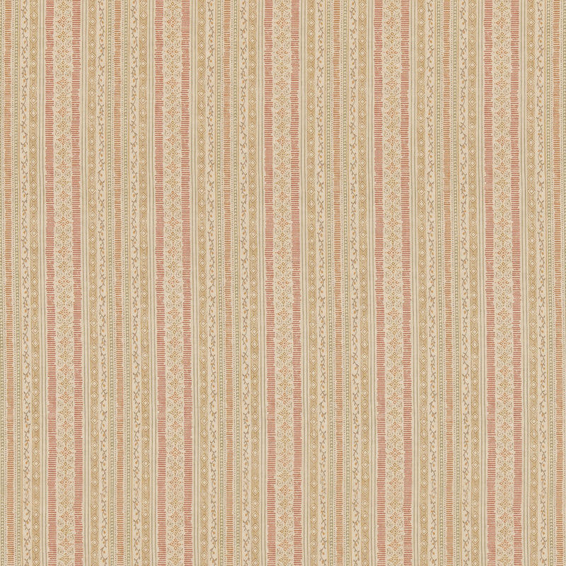 G P & J BAKER - COMPTON- RED/OCHRE - Fabric by the Yard RED/OCHRE