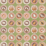 G P & J BAKER - ROBINA'S DINNER PARTY- GREEN - Fabric by the Yard
