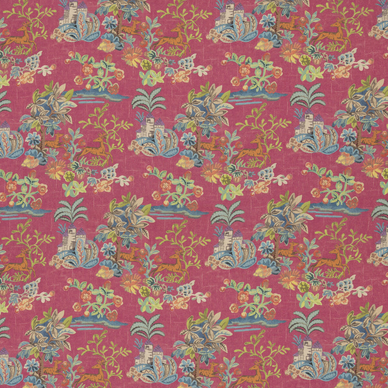 G P & J BAKER - KNIGHT'S TALE TEXTURE- FUCHSIA - Fabric by the Yard FUCHSIA