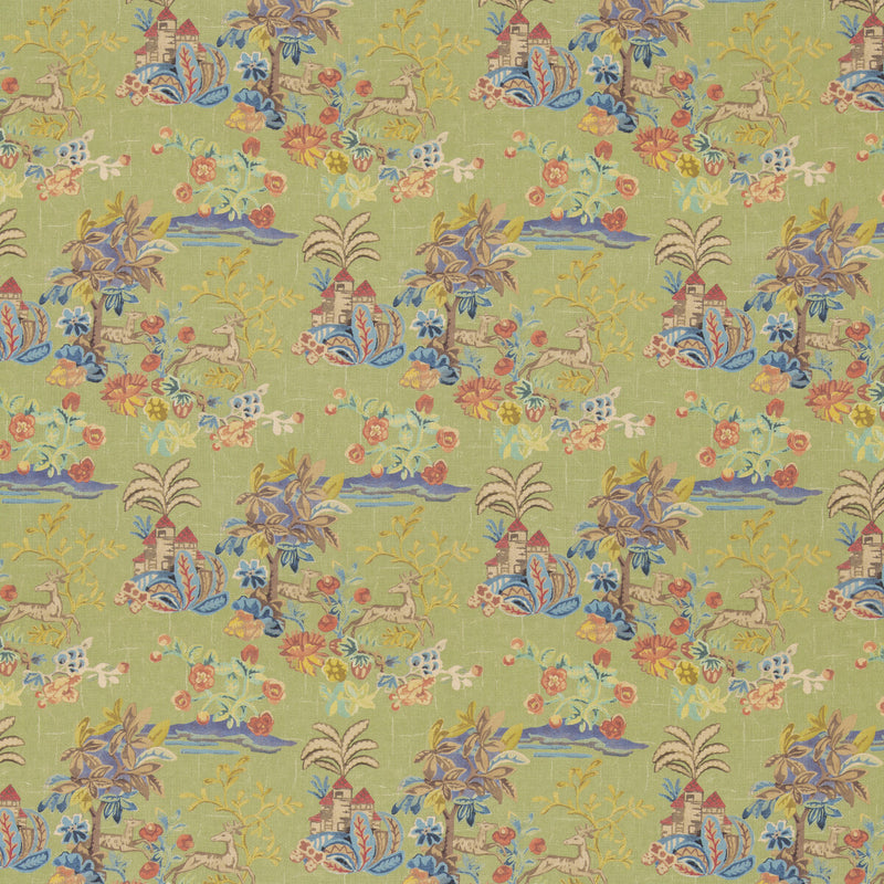 G P & J BAKER - KNIGHT'S TALE TEXTURE- SPRING GREEN - Fabric by the Yard SPRING GREEN