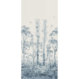 G P & J BAKER - TALL TREES PRINTED PANEL- DELFT BLUE - Fabric by the PANEL