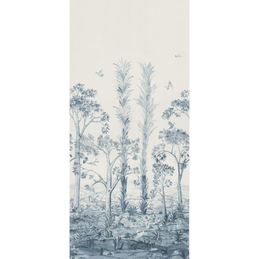 G P & J BAKER - TALL TREES PRINTED PANEL- DELFT BLUE - Fabric by the PANEL DELFT BLUE