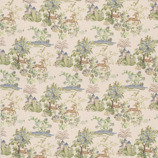 G P & J BAKER - KNIGHT'S TALE- SAGE/BLUE - Fabric by the Yard SAGE/BLUE
