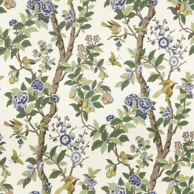 G P & J BAKER - ELDON- BLUE/GREEN - Fabric by the Yard BLUE/GREEN
