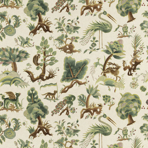 G P & J BAKER - GRAND GERTRUDE- LINEN - Fabric by the Yard LINEN