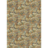 G P & J BAKER - LITTLE MAGNOLIA- TEAL/ORANGE - Fabric by the Yard