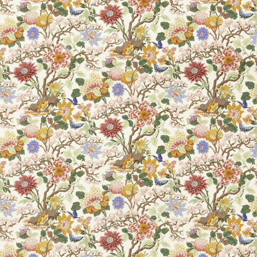 G P & J BAKER - LITTLE MAGNOLIA- PINK/ORANGE - Fabric by the Yard PINK/ORANGE