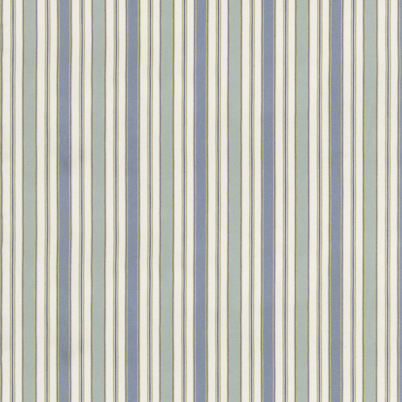 G P & J BAKER - MELBOURNE STRIPE- BLUE - Fabric by the Yard BLUE