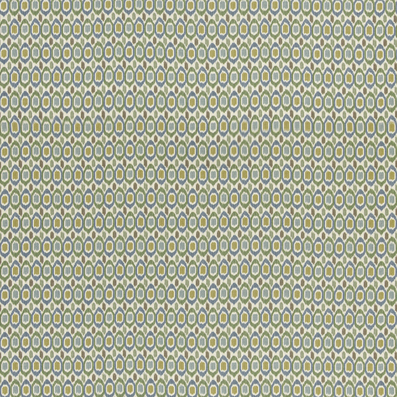 G P & J BAKER - TIGRIS- EMERALD/BLUE - Fabric by the Yard EMERALD/BLUE