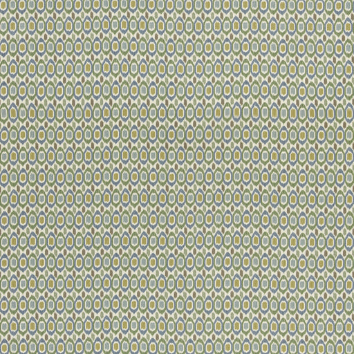 G P & J BAKER - TIGRIS- EMERALD/BLUE - Fabric by the Yard EMERALD/BLUE