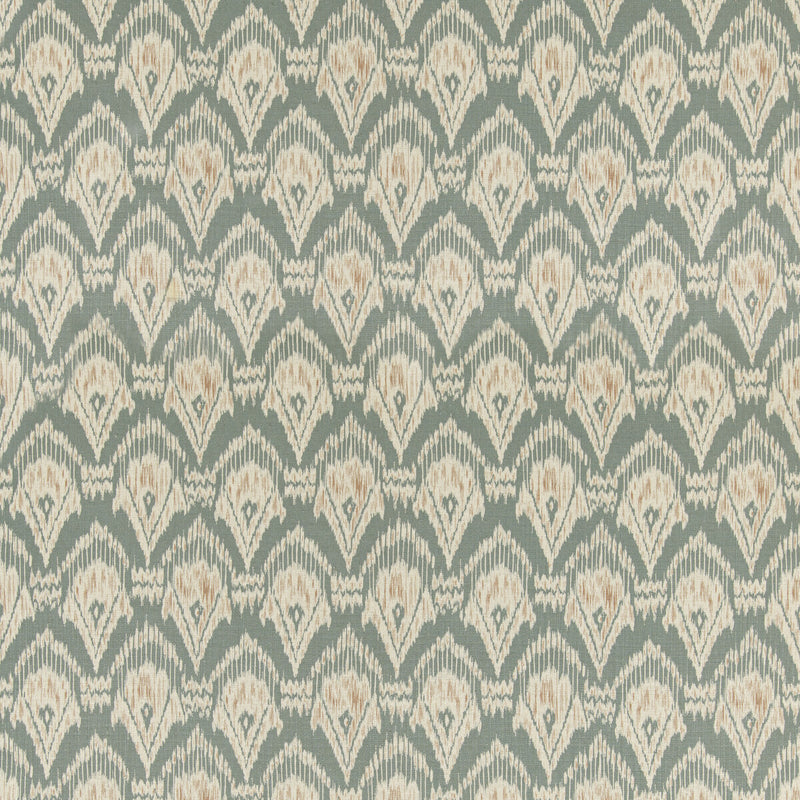 G P & J BAKER - ZARABAND TEXTURE- TEAL/SPICE - Fabric by the Yard TEAL/SPICE