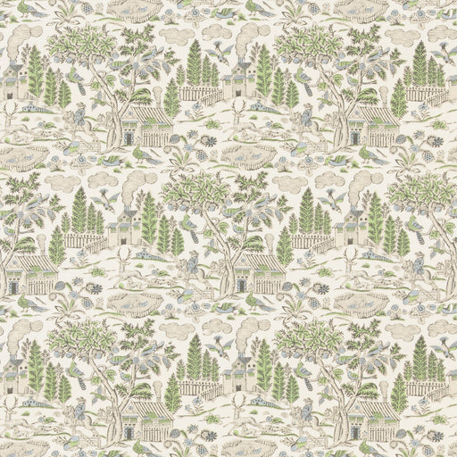 G P & J BAKER - HOME PARK- GREEN/BLUE - Fabric by the Yard GREEN/BLUE