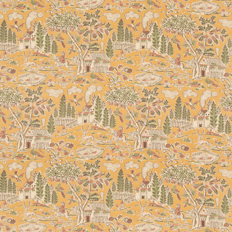 G P & J BAKER - HOME PARK- OCHRE - Fabric by the Yard OCHRE