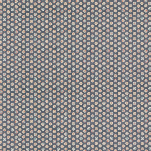 G P & J BAKER - COURT BUTTONS- INDIGO - Fabric by the Yard INDIGO