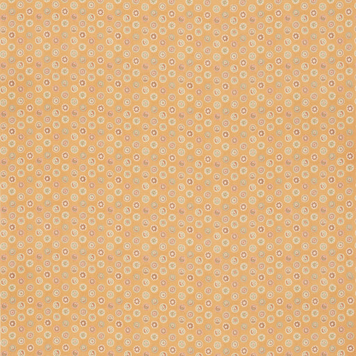 G P & J BAKER - COURT BUTTONS- OCHRE - Fabric by the Yard OCHRE