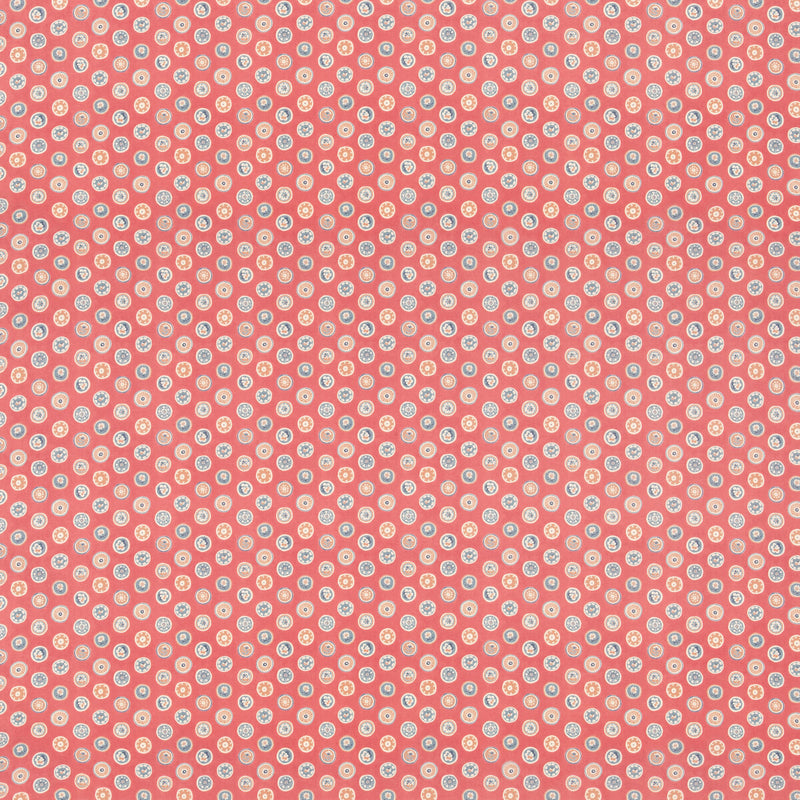 G P & J BAKER - COURT BUTTONS- OLD RED - Fabric by the Yard OLD RED