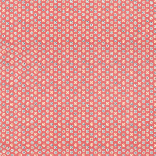 G P & J BAKER - COURT BUTTONS- OLD RED - Fabric by the Yard OLD RED
