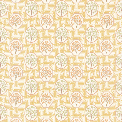 G P & J BAKER - ROYAL MAZE- OCHRE - Fabric by the Yard OCHRE