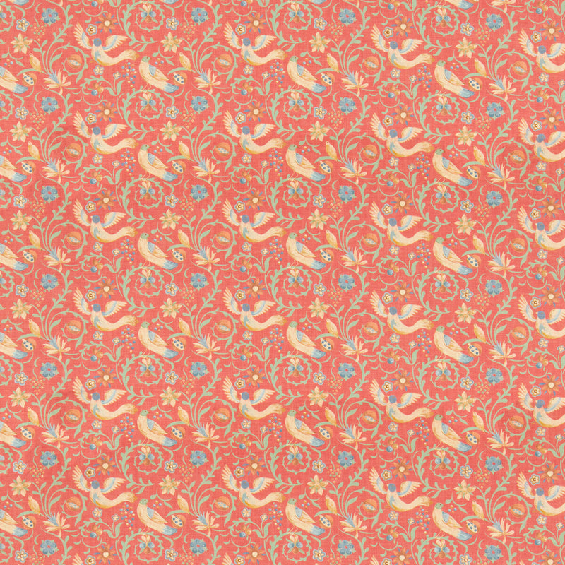 G P & J BAKER - ROYAL COURT- RED - Fabric by the Yard RED