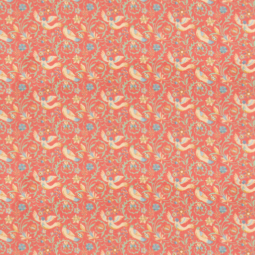 G P & J BAKER - ROYAL COURT- RED - Fabric by the Yard RED