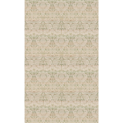 G P & J BAKER - QUEEN'S DAMASK- GREEN - Fabric by the Yard GREEN