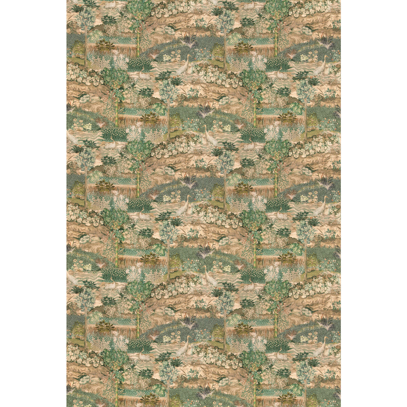 G P & J BAKER - PALACE TAPESTRY- ROYAL GREEN - Fabric by the Yard ROYAL GREEN