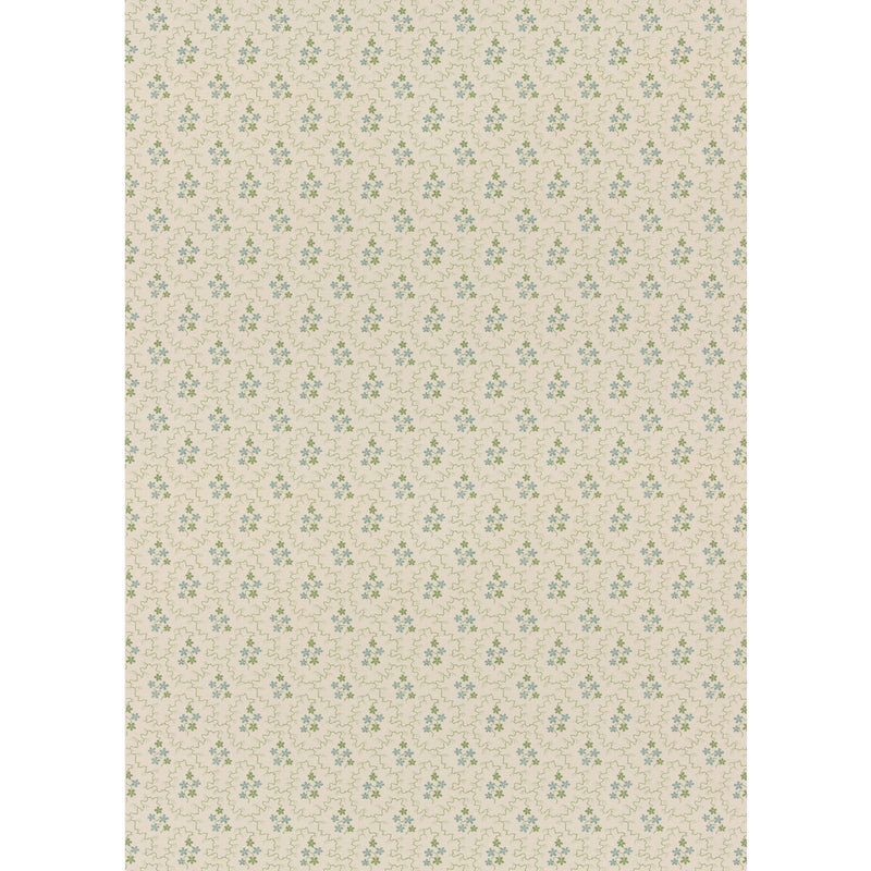 G P & J BAKER - POSY- GREEN/AQUA - Fabric by the Yard GREEN/AQUA