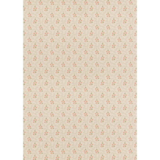 G P & J BAKER - POSY- GREEN/RED - Fabric by the Yard GREEN/RED