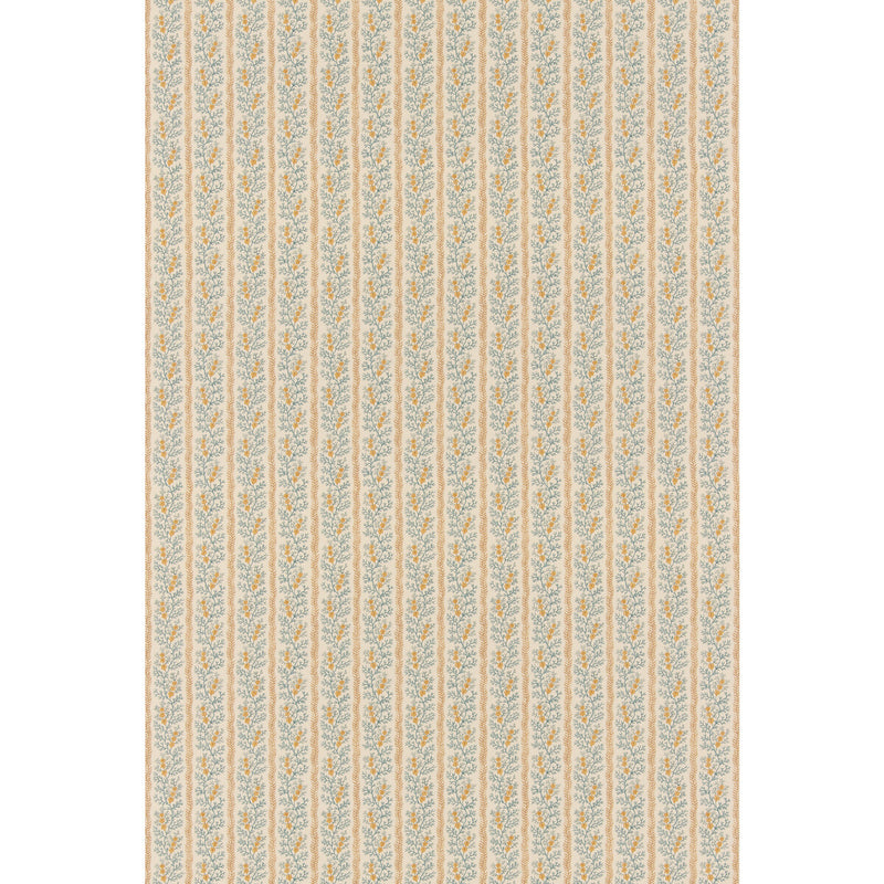G P & J BAKER - SYMINGTON- OCHRE/BLUE - Fabric by the Yard OCHRE/BLUE