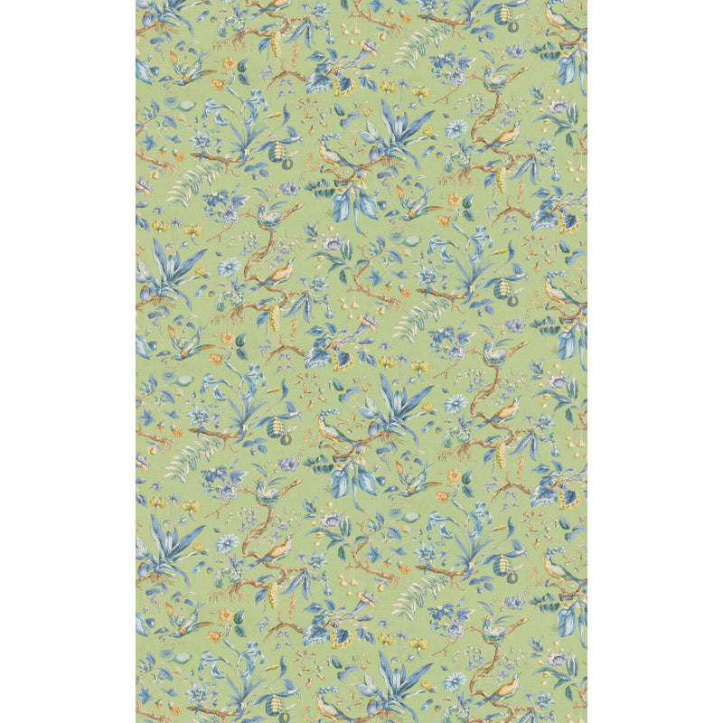 G P & J BAKER - KENTWELL- EMERALD/BLUE - Fabric by the Yard EMERALD/BLUE
