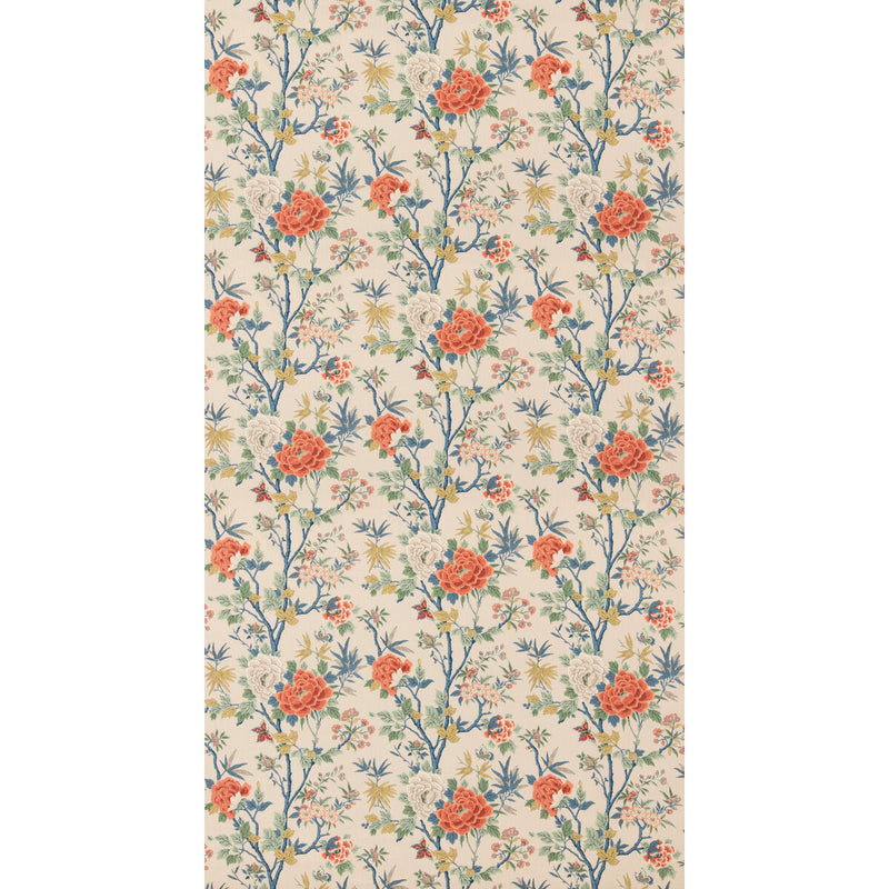 G P & J BAKER - CANTON- RED/BLUE - Fabric by the Yard RED/BLUE