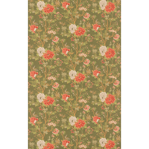 G P & J BAKER - CANTON- OLIVE - Fabric by the Yard OLIVE