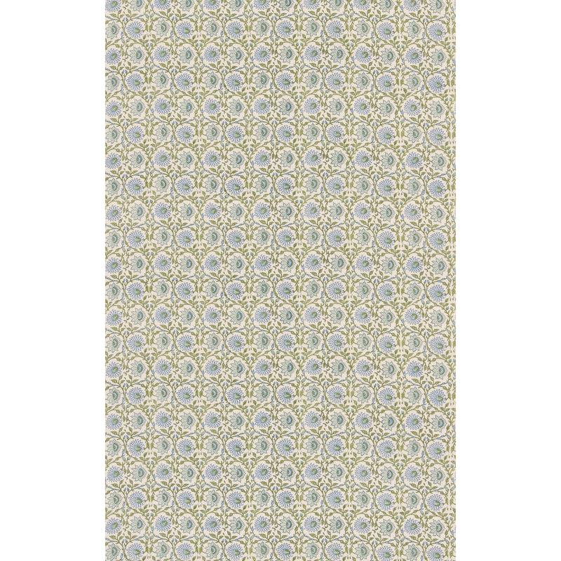 G P & J BAKER - CECILY- BLUE/GREEN - Fabric by the Yard BLUE/GREEN
