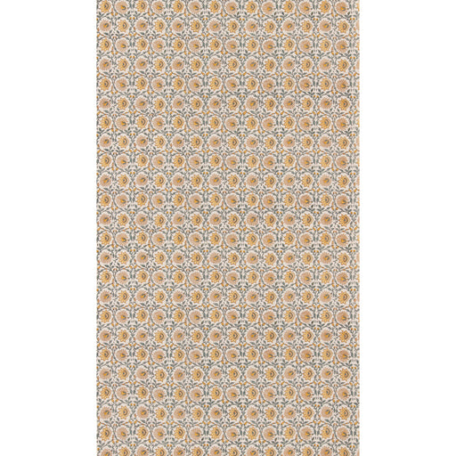 G P & J BAKER - CECILY- OCHRE/TEAL - Fabric by the Yard OCHRE/TEAL