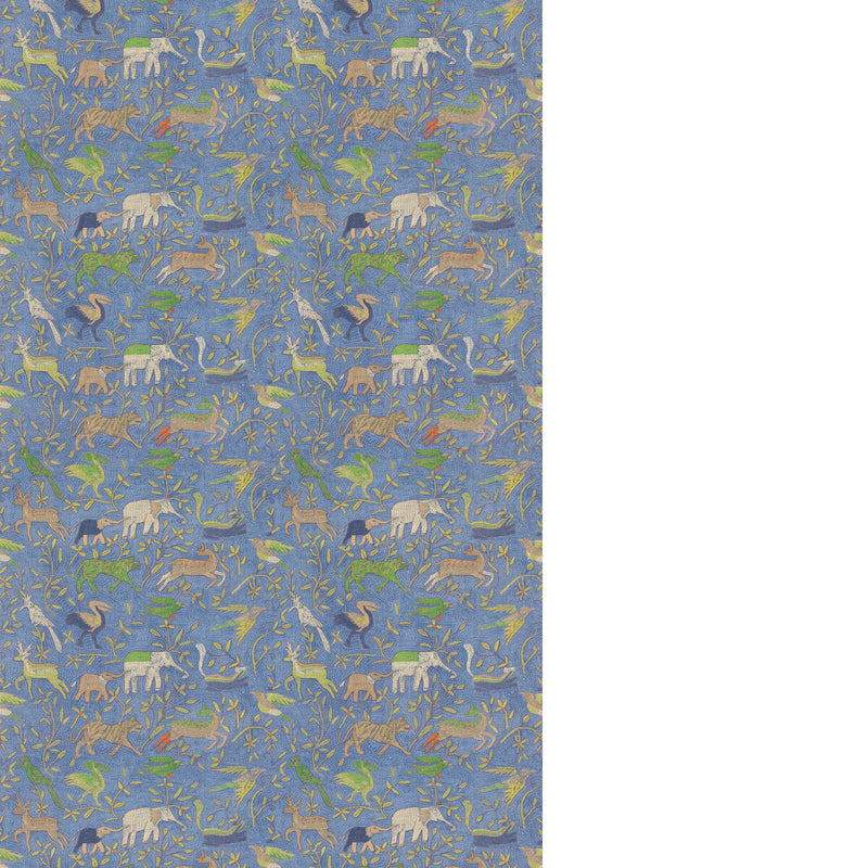 G P & J BAKER - NOAH'S ARK- BLUE - Fabric by the Yard BLUE