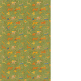 G P & J BAKER - NOAH'S ARK- GREEN - Fabric by the Yard