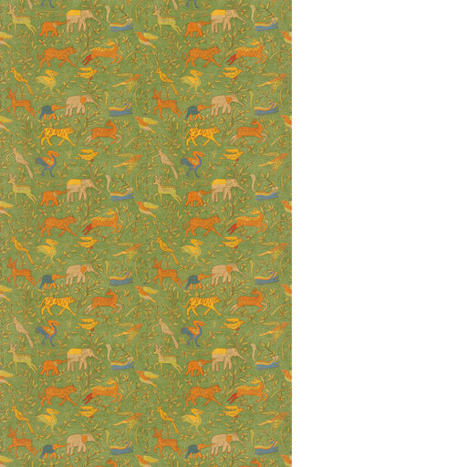 G P & J BAKER - NOAH'S ARK- GREEN - Fabric by the Yard GREEN