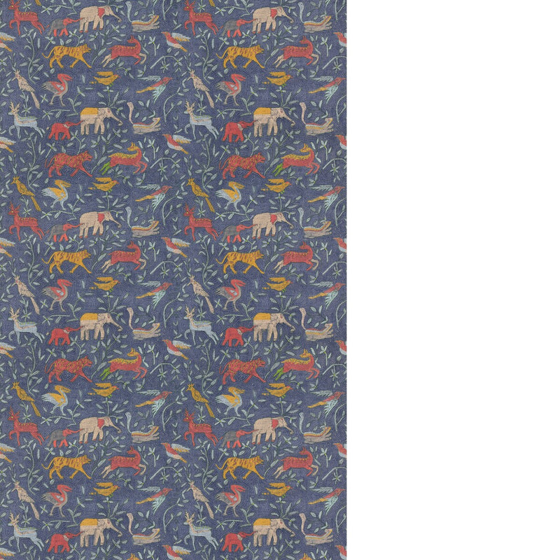 G P & J BAKER - NOAH'S ARK- INDIGO - Fabric by the Yard INDIGO