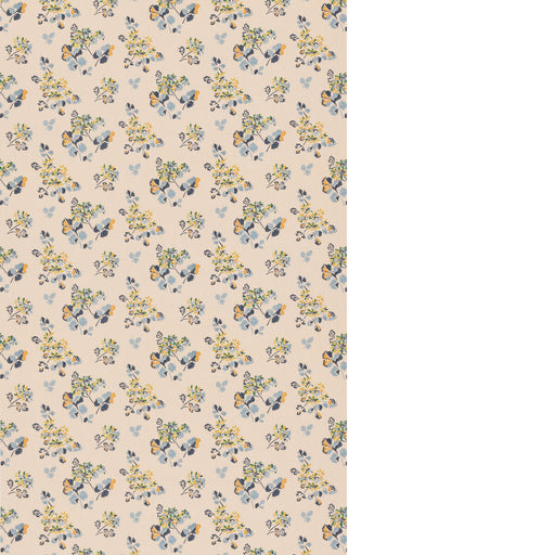 G P & J BAKER - FOREST FLOWER- BLUE/GREEN - Fabric by the Yard BLUE/GREEN