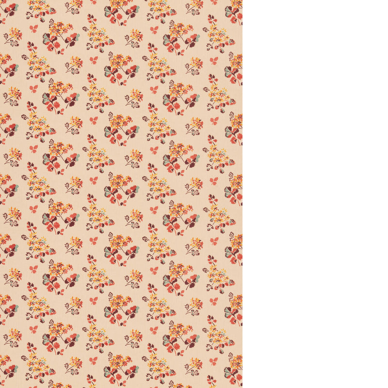 G P & J BAKER - FOREST FLOWER- EARTH - Fabric by the Yard EARTH