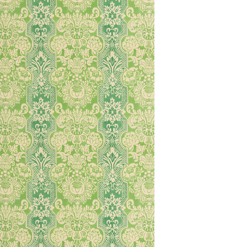 G P & J BAKER - MARIGOLD- GREEN - Fabric by the Yard GREEN