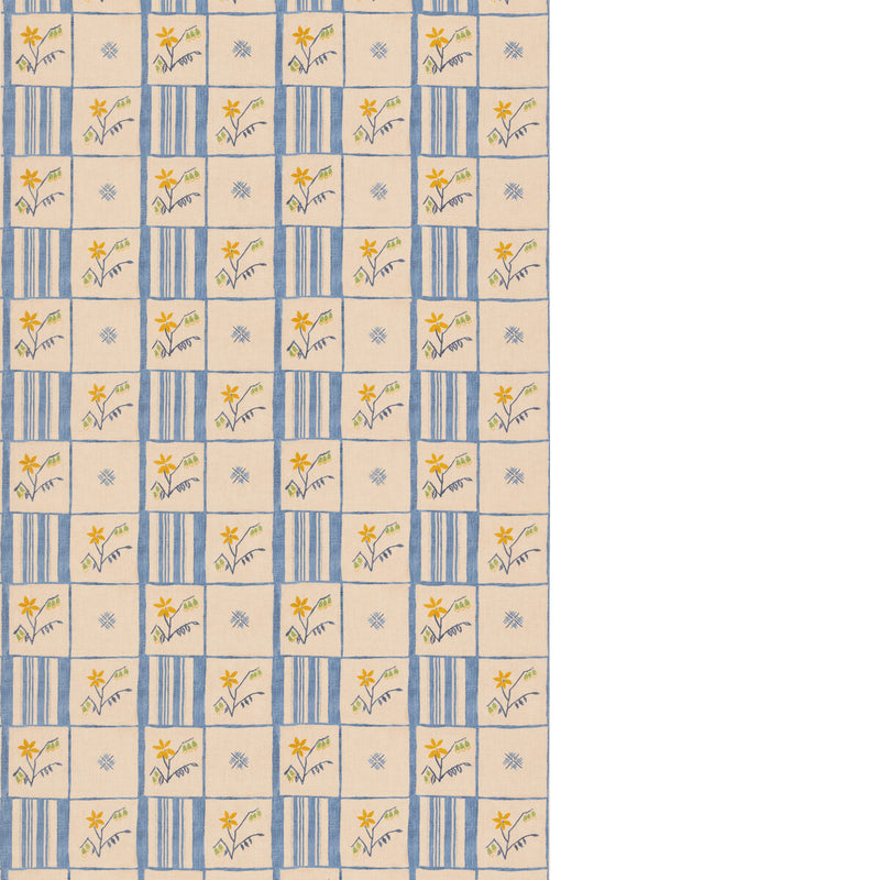 G P & J BAKER - FORGET-ME-NOT- BLUE - Fabric by the Yard BLUE