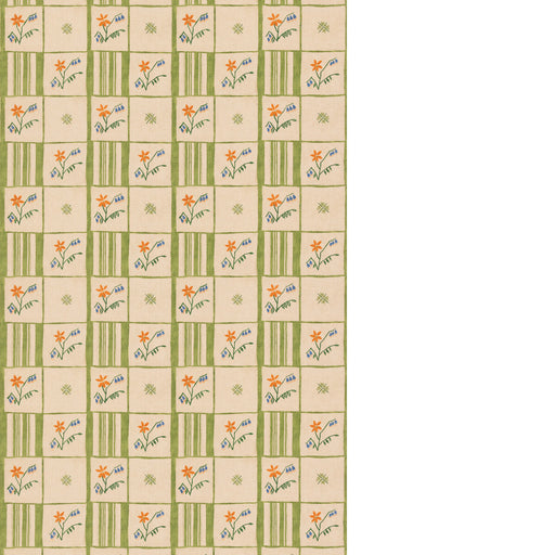 G P & J BAKER - FORGET-ME-NOT- GREEN - Fabric by the Yard GREEN