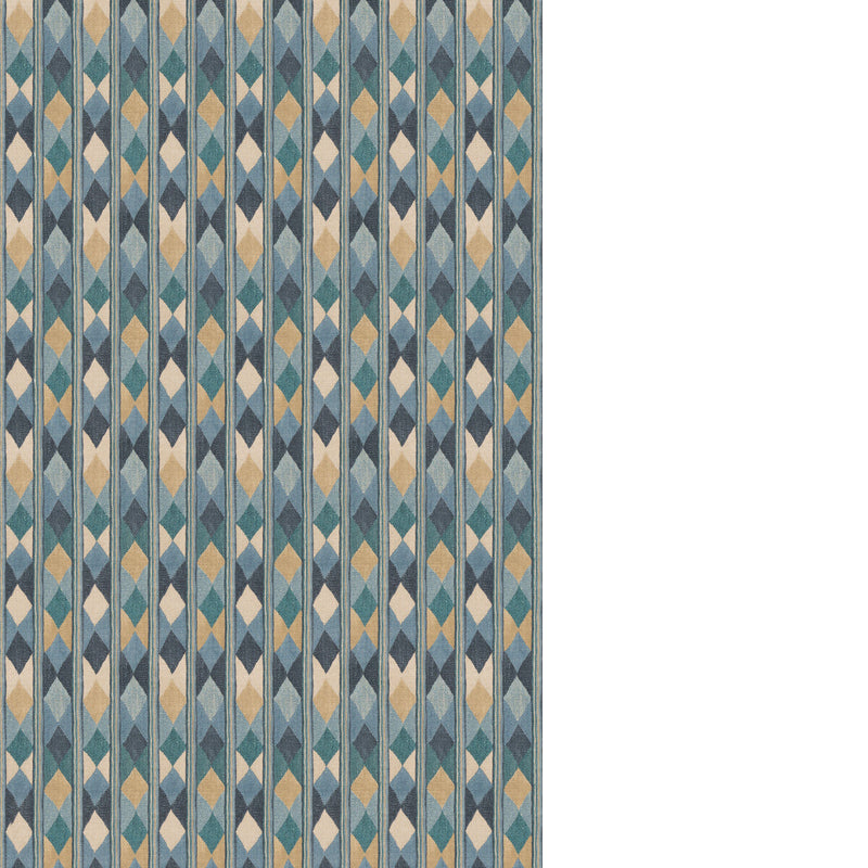 G P & J BAKER - COMPASS- BLUE - Fabric by the Yard BLUE