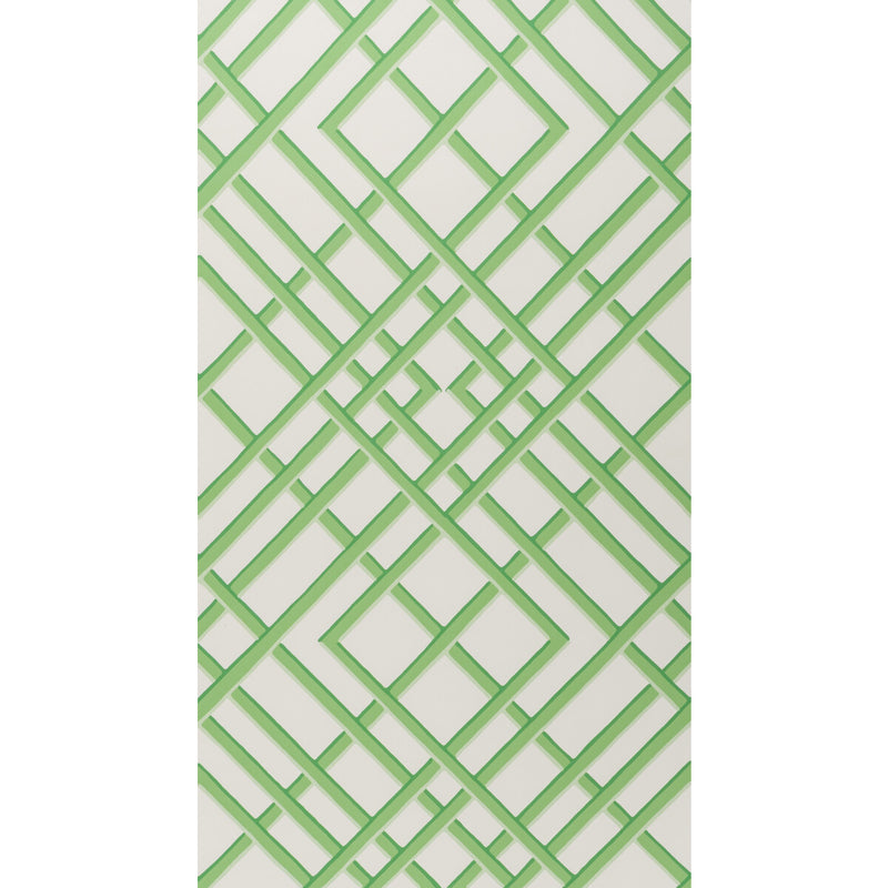 BRUNSCHWIG & FILS - TREILLAGE SIDEWALL- LEAF - Wallcovering by the Roll LEAF