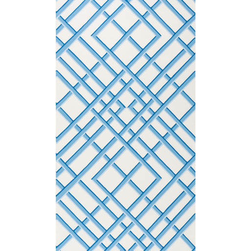 BRUNSCHWIG & FILS - TREILLAGE SIDEWALL- BLUE - Wallcovering by the Roll BLUE