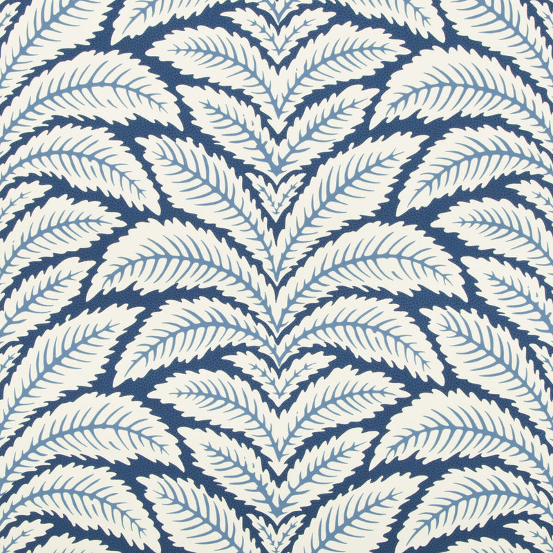 BRUNSCHWIG & FILS - TALAVERA- INDIGO - Wallcovering by the Roll INDIGO